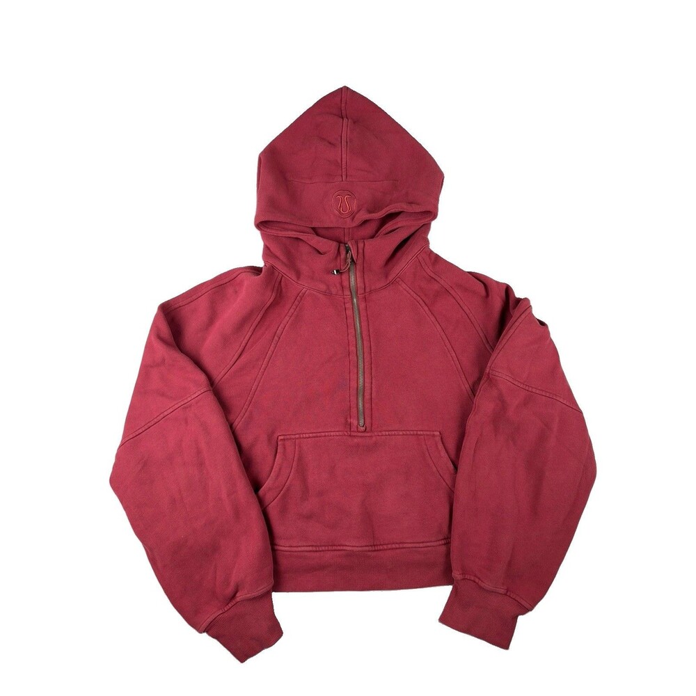 Lululemon Scuba Oversized Half-Zip Hoodie Size M/L Burgundy